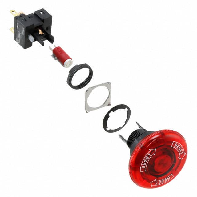 A165E-LM-24D-01 SWITCH PUSH SPST-NC 5A 125V