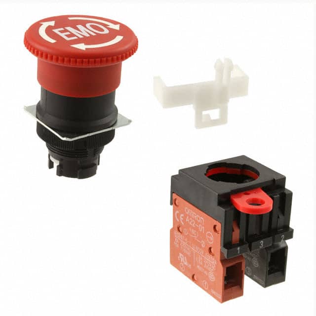 A22E-M-11-EMO SWITCH PUSHBUTTON DPST 10A 110V
