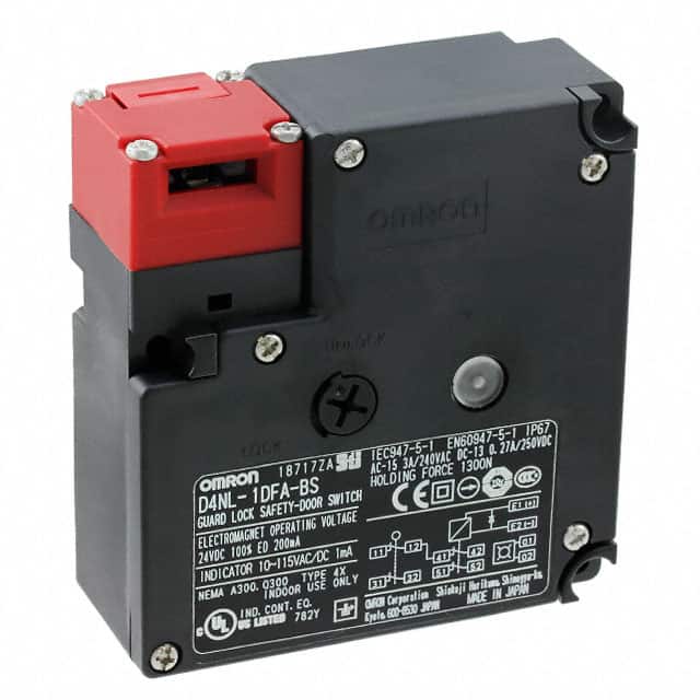D4NL-1DFA-BS SWITCH SAFETY DPST-NC 3A 240V
