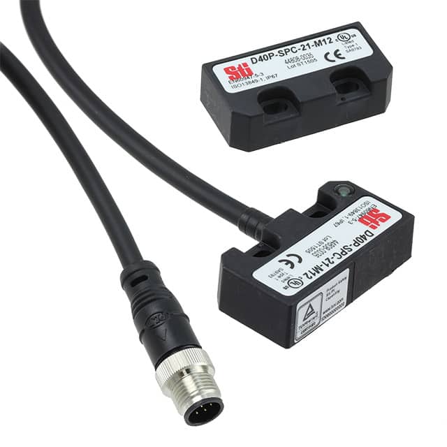 D40P-SPC-21-M12 SWITCH SAFETY MINI M12 CBL