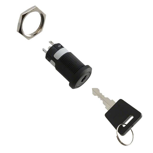 CKM12BFW01-001 SWITCH KEYLOCK 2POS SPDT 3A 250V