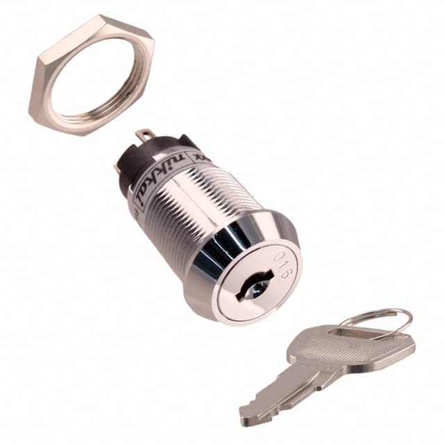 CKL12BFW01-002 SWITCH KEYLOCK 2POS SPDT 3A 250V