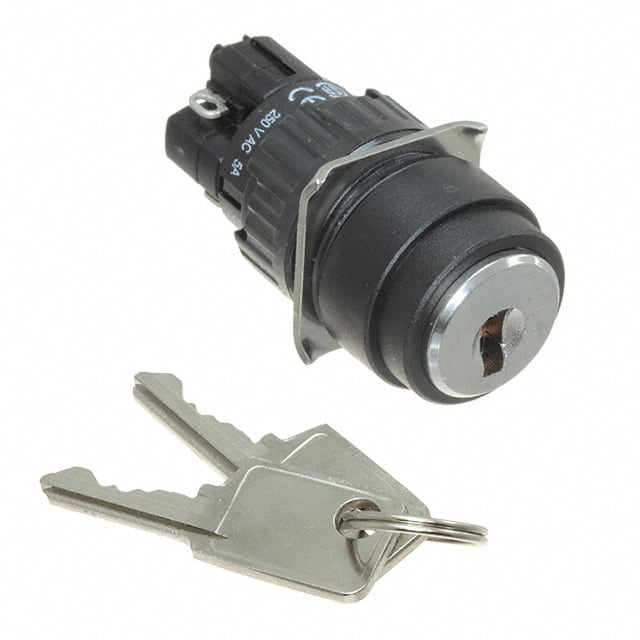 51-235.025D SWITCH KEYLOCK 2POS DPST 5A 250V