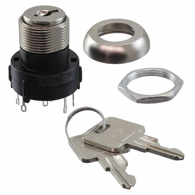 A314132A1NZRQ SWITCH KEYLK 2POS 3PDT 2.5A 125V