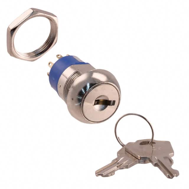 KO130BA126 SWITCH KEYLOCK 3POS DP3T 4A 125V