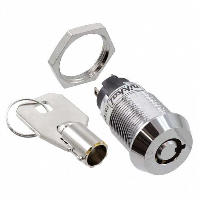 CKL12BTW01-011 SWITCH KEYLOCK 2POS SPDT 3A 250V