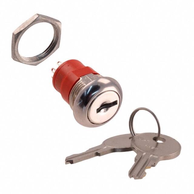 Y208122A203NQ SWITCH KEYLOCK 2POS DPDT 4A 125V