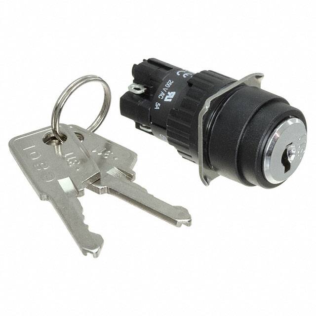 51-135.025D SWITCH KEYLOCK 2POS DPST 5A 250V