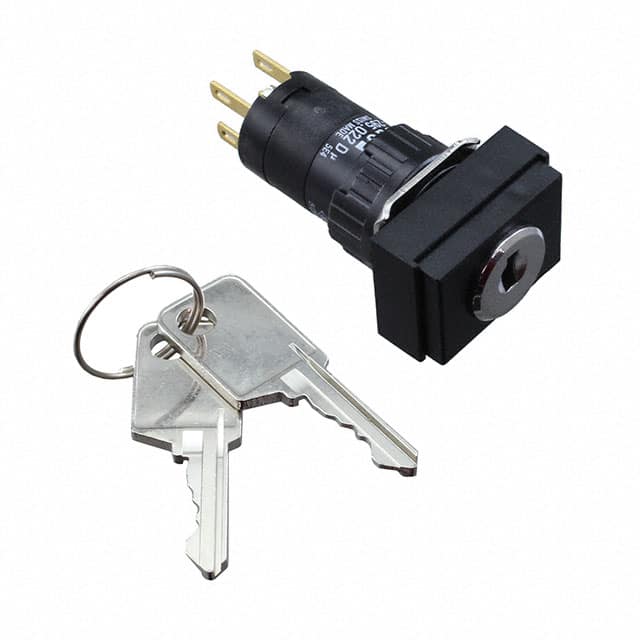51-295.022D SWITCH KEYLOCK 2POS DPST 5A 250V