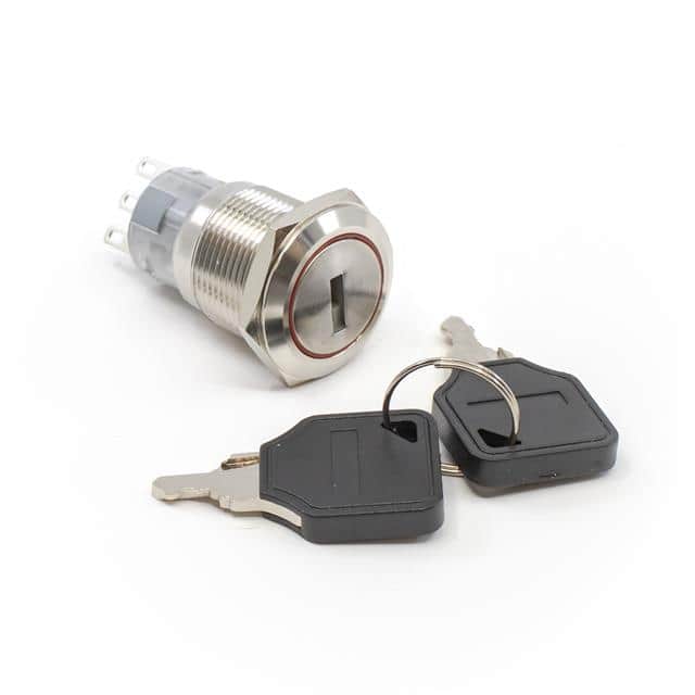 PVK4K21A0SS SWITCH KEYLOCK 2POS DPDT 2A 24V