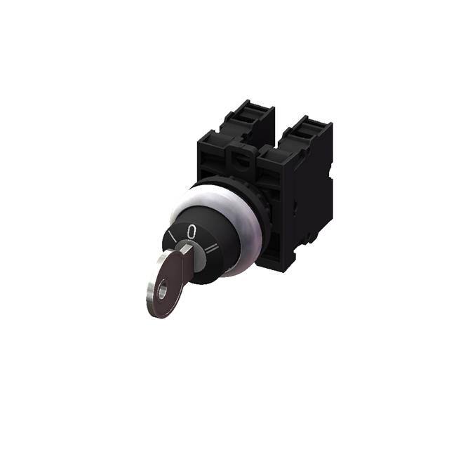 M22K-30SF02-B KEY-3POS ALT-2B-"I,O,II"