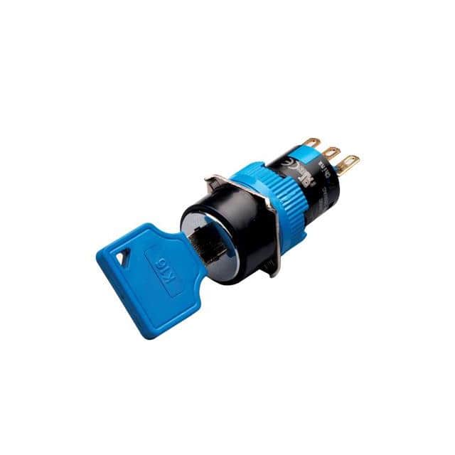 K16-712 16MM KEY SELECTOR 3POS RND DPDT