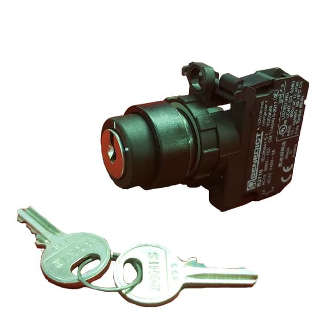 B3SAR 0/10 KEY SWITCH O-I + CONNCTR+1NO