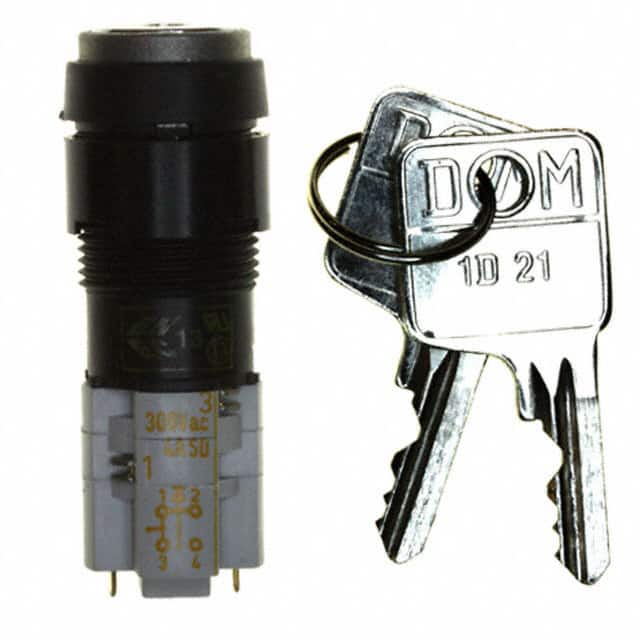1.15.108.851/0000 SWITCH KEYLOCK 2POS DPST 4A 250V