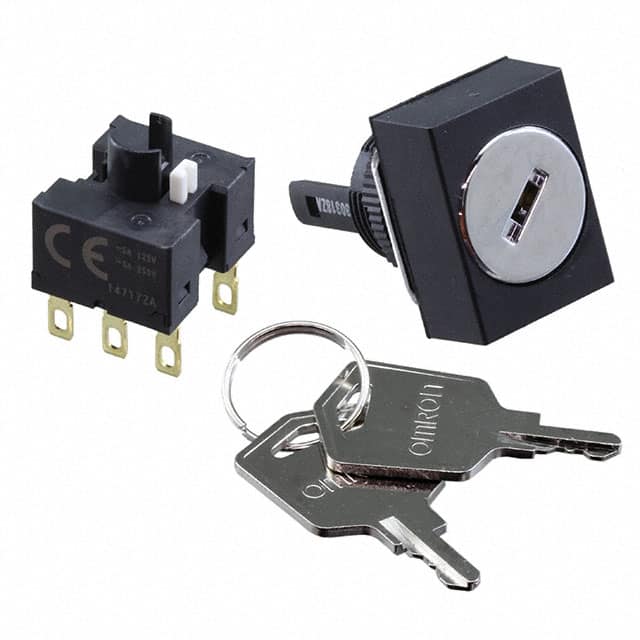 A165K-J2ML-2 SWITCH KEYLOCK 2POS DPDT 5A 125V