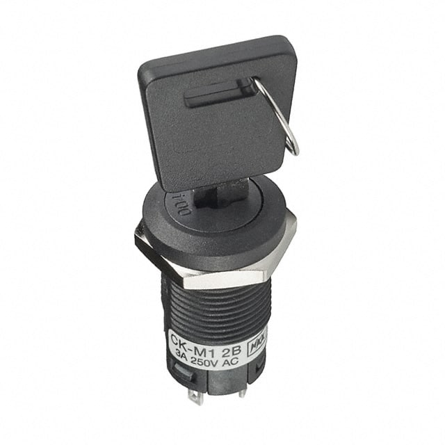 CKM12BFW01-003 SWITCH KEYLOCK 2POS SPDT 3A 250V