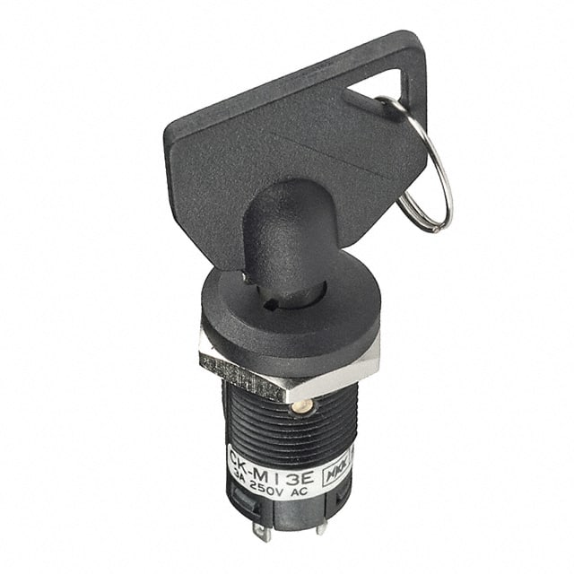 CKM13ETW01-003 SWITCH KEYLOCK 3POS SPDT 3A 250V