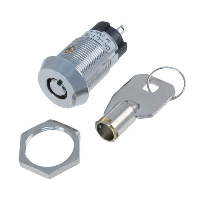 CKL13ETW01-003 SWITCH KEYLOCK 3POS SPDT 3A 250V
