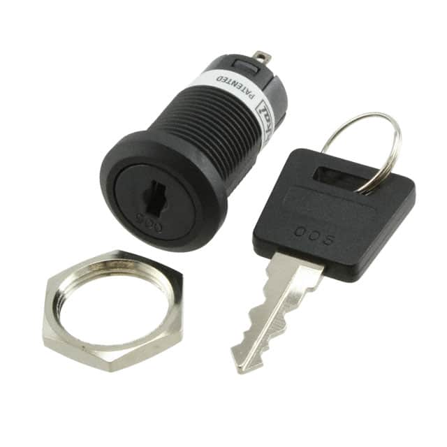 CKM12BFW01-005 SWITCH KEYLOCK 2POS SPDT 3A 250V