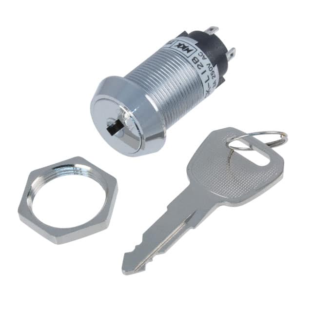 CKL12BFW01-016 SWITCH KEYLOCK 2POS SPDT 3A 250V
