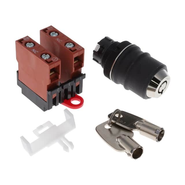 A22TK-2LR-02-K01 SWITCH KEYLCK 2POS DPST 10A 110V