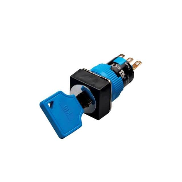 K16-621 16MM KEY SELECTOR 2POS SQR SPDT