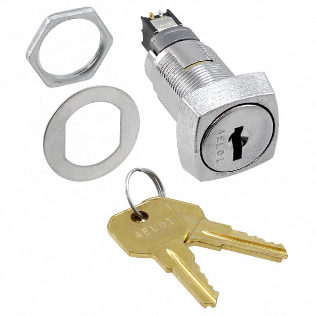 SKT331AEL01 SWITCH KEYLOCK 2POS DPDT 3A 125V