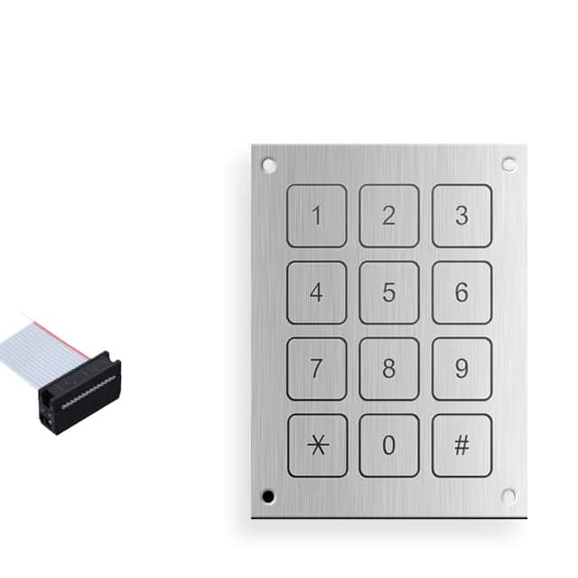 KBA11MAC1AS KEYPAD 3X4 PIEZO MATRIX FRONT CA