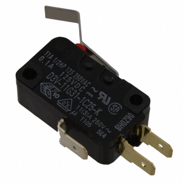 D3V-11G31-1C25-K SWITCH SNAP ACTION SPDT 11A 250V