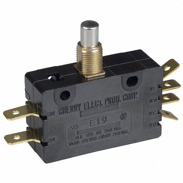 E19-00M SWITCH SNAP ACTION DPDT 15A 125V