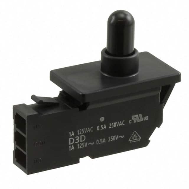 D3D-123 SWITCH SNAP ACT SPST-NC 1A 125V