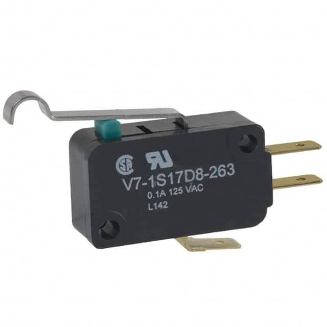 V7-1S17D8-263 SWITCH SNAP ACT SPDT 100MA 125V