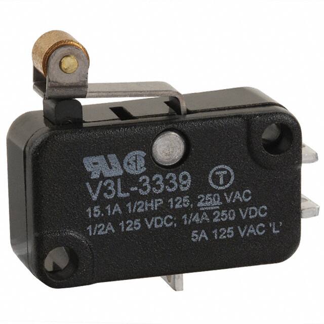V3L-3339 SWITCH SNAP ACTION SPDT 15A 125V