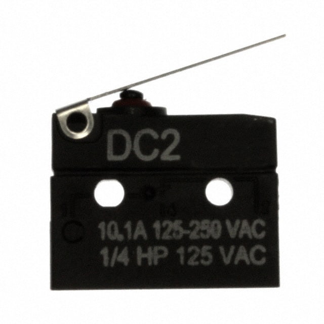 DC2C-BWAD SWITCH SNAP ACTION SPDT 10A 125V
