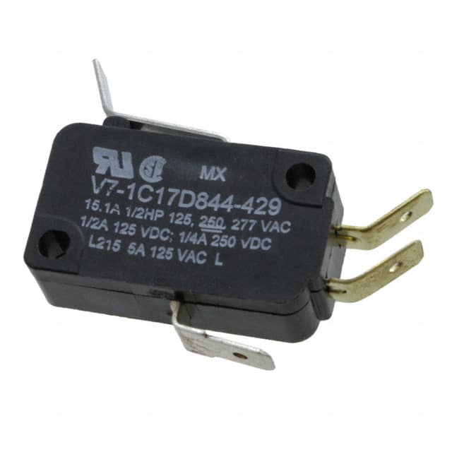 V7-1C17D844-429 SWITCH SNAP ACTION SPDT 15A 125V