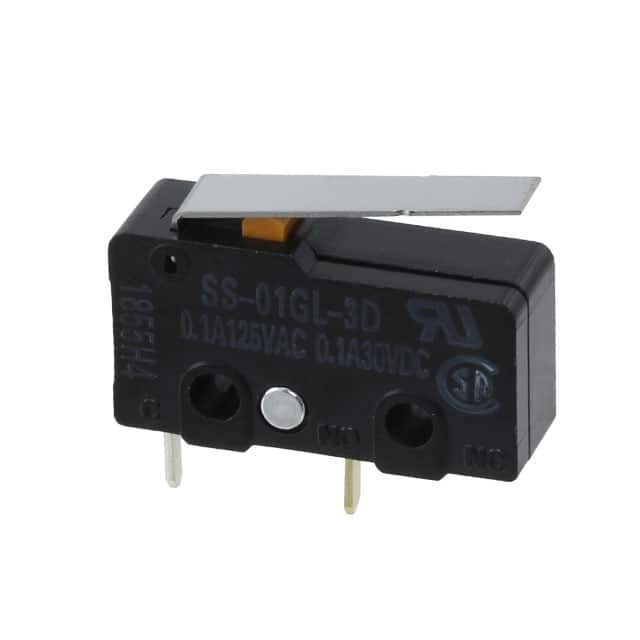 SS-01GL-3D SWITCH SNAP SPST-NO 100MA 125V