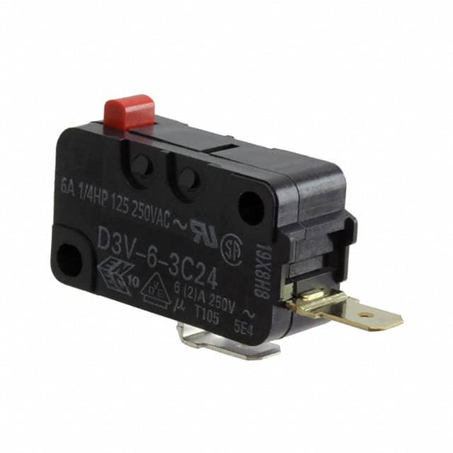 D3V-6-3C24 SWITCH SNAP ACT SPST-NO 6A 250V