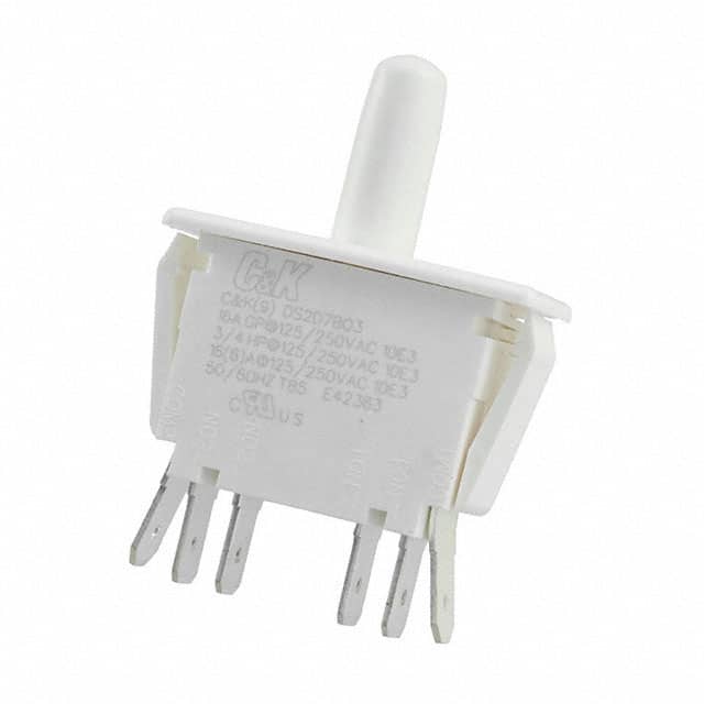 DS2D7BQ3 SWITCH SNAP ACTION DPDT 16A 125V