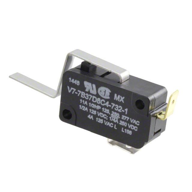 V7-7B37D8C4-732-1 SWITCH SNAP ACT SPST-NC 11A 125V