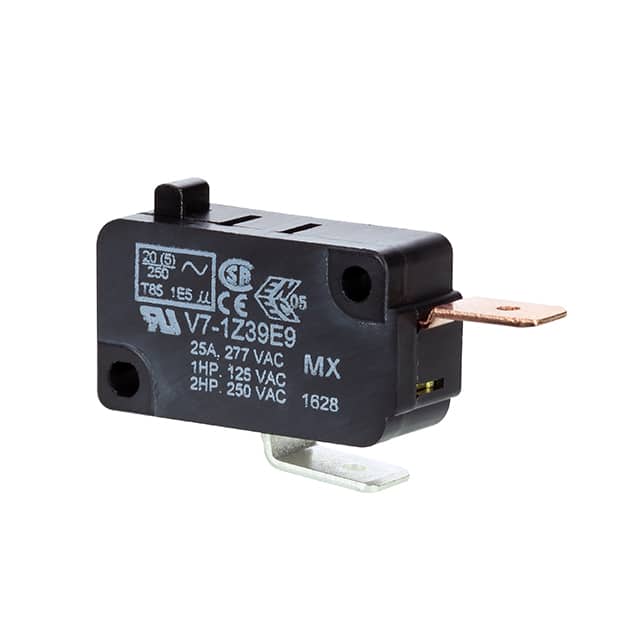 V7-1Z39E9 SWITCH SNAP ACT SPST-NC 25A 277V