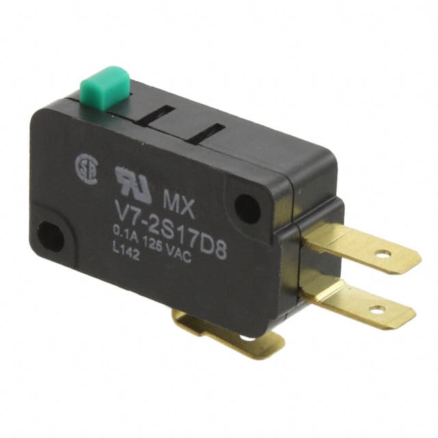 V7-2S17D8 SWITCH SNAP ACT SPDT 100MA 125V