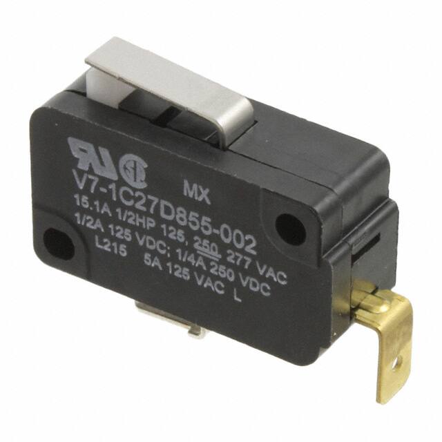 V7-1C27D855-002 SWITCH SNAP ACT SPST-NO 15A 125V