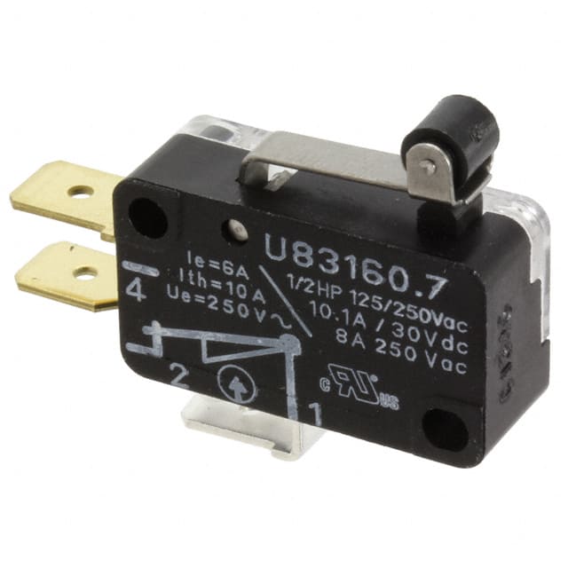 83160710 SWITCH SNAP ACTION SPDT 6A 250V