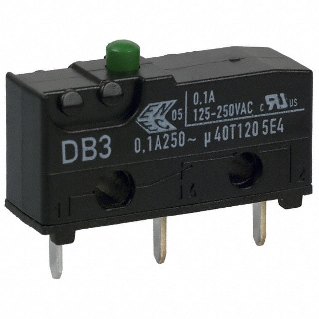 DB3CC1AA SWITCH SNAP ACT SPDT 100MA 125V