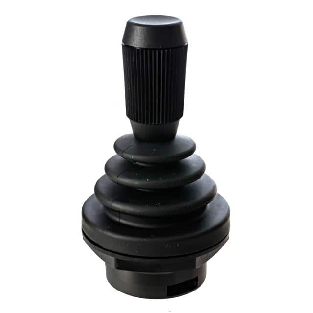 HE2-24-G-F-1-BK Fingertip joystick, Hall effect,
