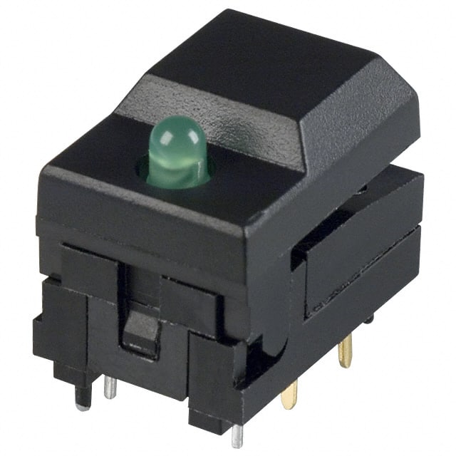 5501MBLKGRN SWITCH PUSH SPDT 0.3A 12V