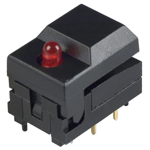 5501MBLKRED SWITCH PUSH SPDT 0.3A 12V
