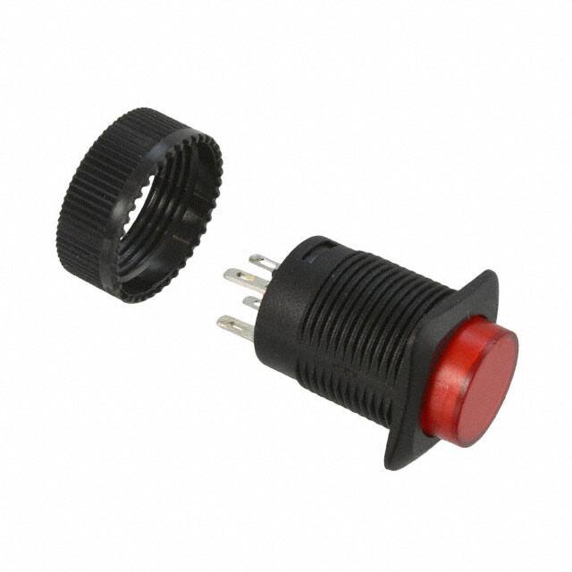 RP3508BBLKREDREDNS SWITCH PUSHBUTTON SPST 3A 125V