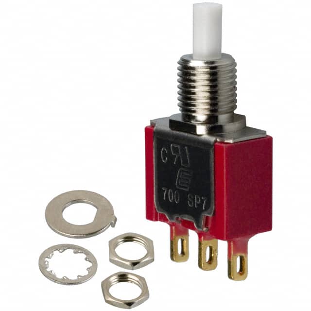 700SP7B10M1REH SWITCH PUSH SPDT 0.4VA 20V