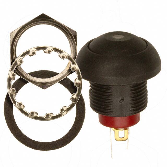 RP8100B2M1CEBLKBLKWHT SWITCH PB SPST-NO 0.125A 125V